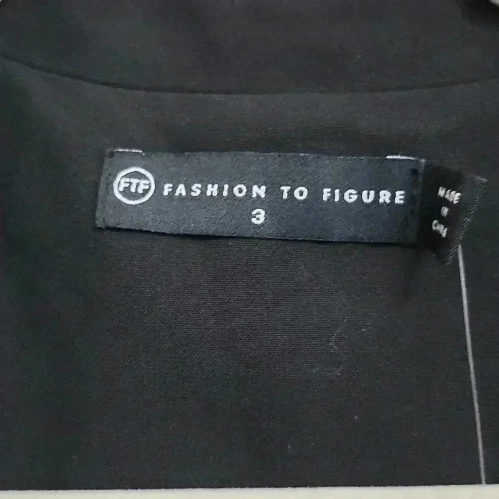 Fashion to Figure Rhinestone Trim Blazer